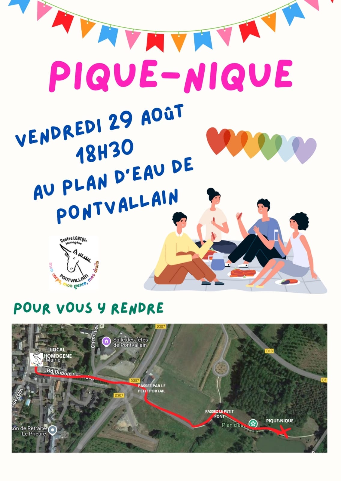 pique-nique a Pontvallain vendredi 29 aout