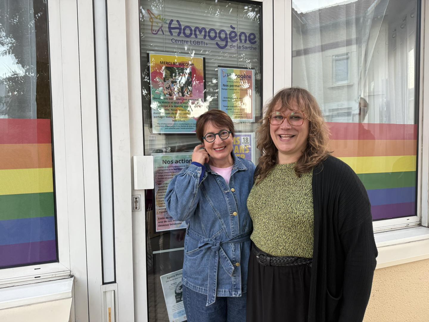 A l’inauguration du nouveau local de l’association homogène rue gambette